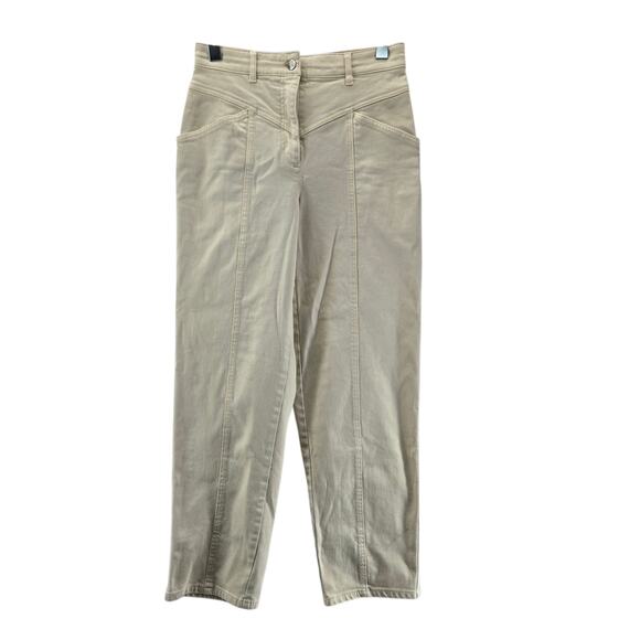 Wilfred Free Pants - Aritzia Wilfred Free Pants Womens 2 Utility Cream Off White High Rise Ankle